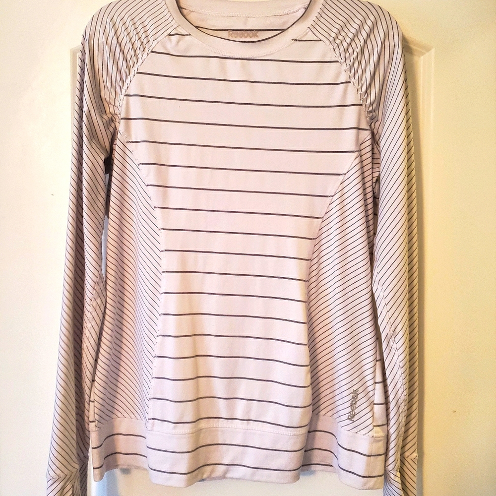 Reebok white and gray tee